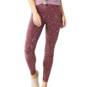 Plum Purple Leggings Mid Rise Slim Hip Everyday Sustainable Woman's LS JJ2031